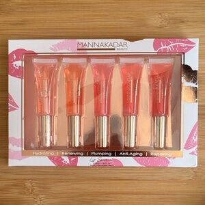 Brand New Manna Kadar Bouquet 5-Piece Lip Balm Set Plumping Hydrating Anti-Aging